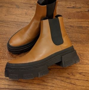Zara lug sole Chelsea boots